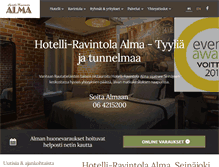 Tablet Screenshot of hotelalma.fi