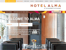 Tablet Screenshot of hotelalma.ca